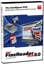 ABBYY FineReader 8 Corporate Edition (3 licence) box