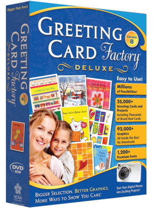 Greeting Card Factory Deluxe Version 8 box