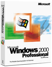Windows 2000 Professional Full Retail Box box