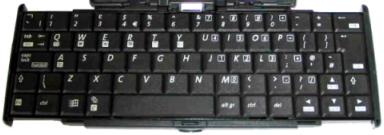 HP-Compaq iPAQ foldable keyboard fully opened