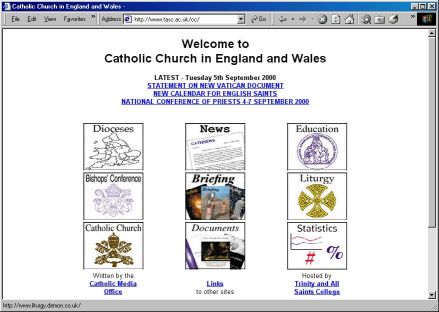 Catholic church web site